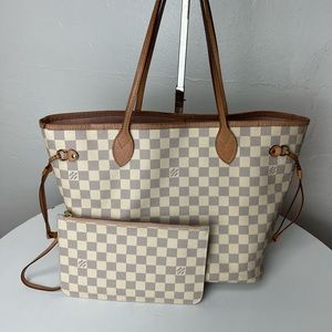 Louis Vuitton Neverfull MM Rose balerine